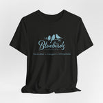Load image into Gallery viewer, Bluebirds Tee — Soft Pastel Bird Graphic T-Shirt
