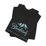 Load image into Gallery viewer, Bluebirds Tee — Soft Pastel Bird Graphic T-Shirt
