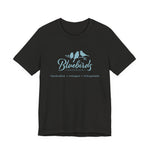 Load image into Gallery viewer, Bluebirds Tee — Soft Pastel Bird Graphic T-Shirt
